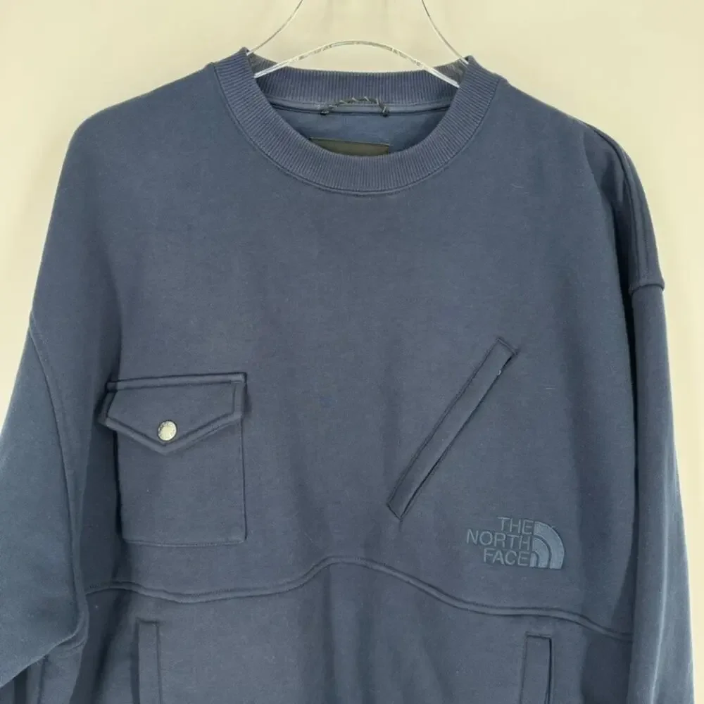 The North Face x Invincible Pocket Crewneck Sweatshirt Navy Small Oversized